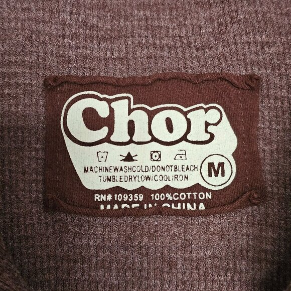 Chor Plaid Flannel Shirt Shacket Thermal Lining Pearl Snaps Pockets Size M Brown - Picture 3 of 14